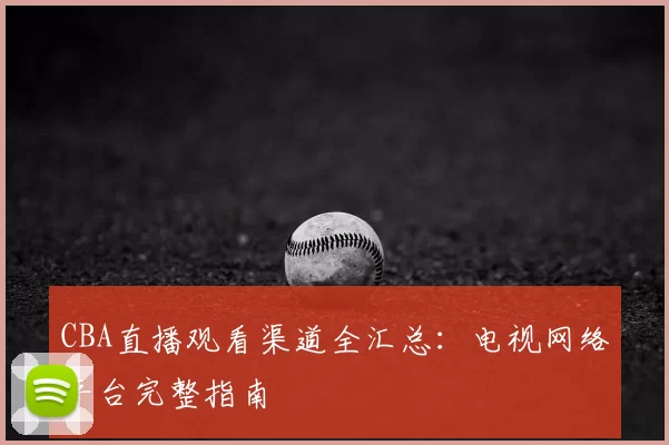 CBA直播观看渠道全汇总：电视网络平台完整指南