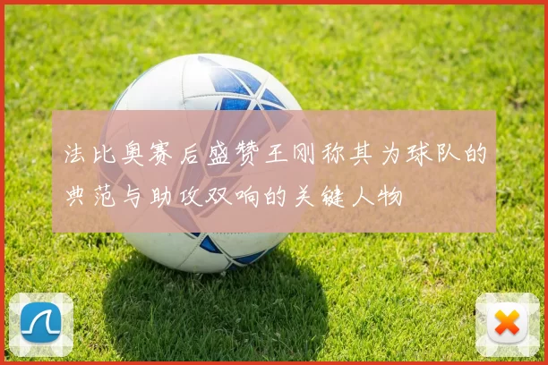 法比奥赛后盛赞王刚称其为球队的典范与助攻双响的关键人物