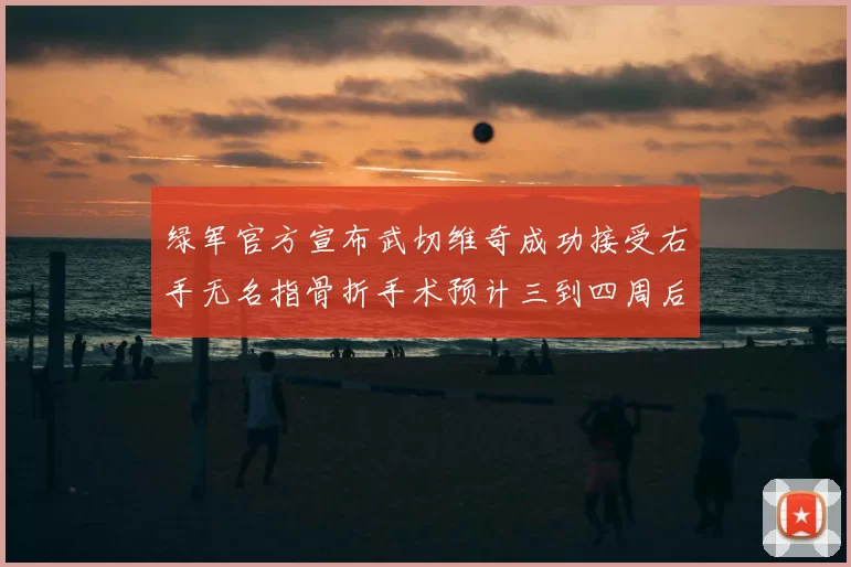 绿军官方宣布武切维奇成功接受右手无名指骨折手术预计三到四周后复查