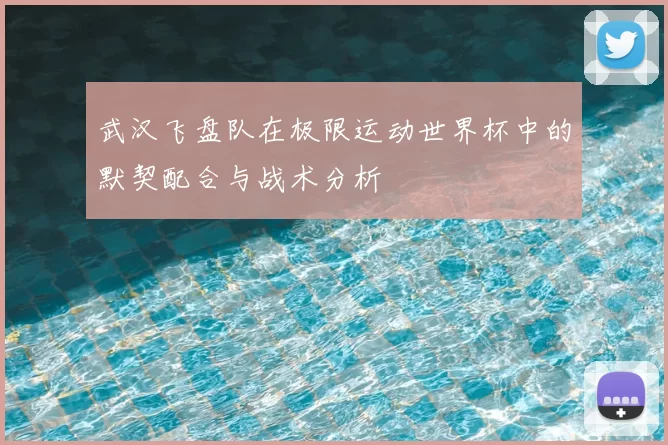 武汉飞盘队在极限运动世界杯中的默契配合与战术分析