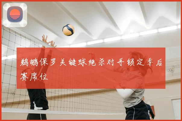 鹈鹕保罗关键球绝杀对手锁定季后赛席位
